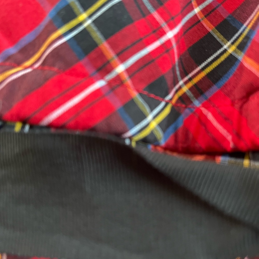Crewcuts NEW Tartan plaid Red Christmas Holiday Dress Size 2 Black Ribbon Belt - Picture 9 of 14